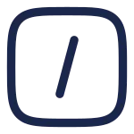 Slash Square SVG Icon